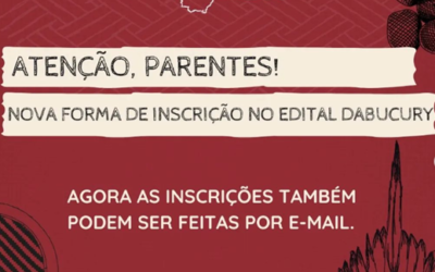 Edital Dabucury: nova modalidade de inscrição através do e-mail
